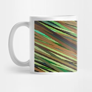 Green stripes pattern Mug